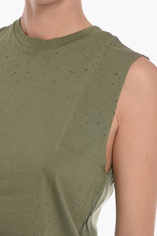 Tank Top Cropped Fit SHOTGUN Effetto Vissuto
