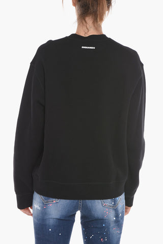Crewneck Sweatshirt with Logo Print