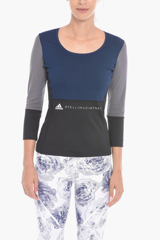 ADIDAS PARLEY T-shirt a Maniche Lunghe Fitness con Stampa Logo