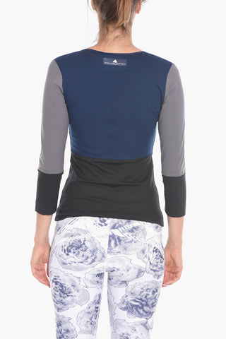 ADIDAS PARLEY T-shirt a Maniche Lunghe Fitness con Stampa Logo