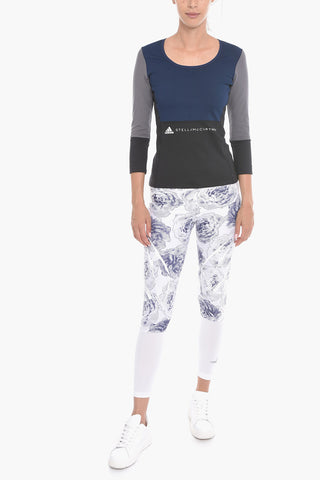 ADIDAS PARLEY T-shirt a Maniche Lunghe Fitness con Stampa Logo