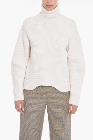Cashmere-cotton Turtle-neck Sweater