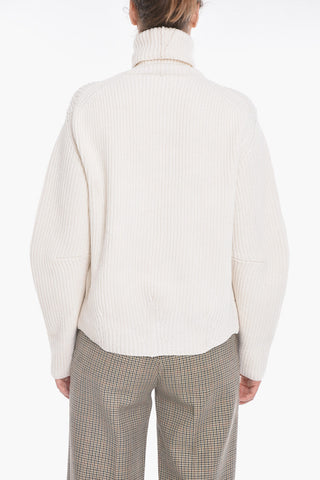 Cashmere-cotton Turtle-neck Sweater