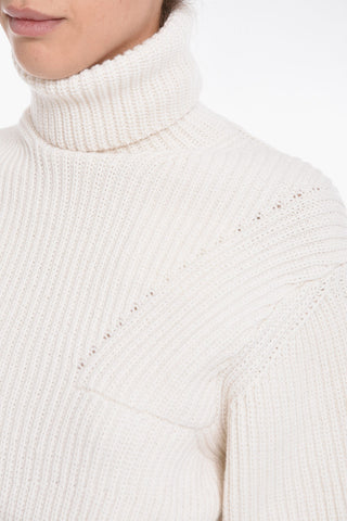 Cashmere-cotton Turtle-neck Sweater
