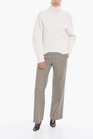 Cashmere-cotton Turtle-neck Sweater