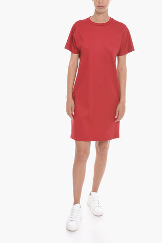 Vestito Midi in Misto Lana con Tasche