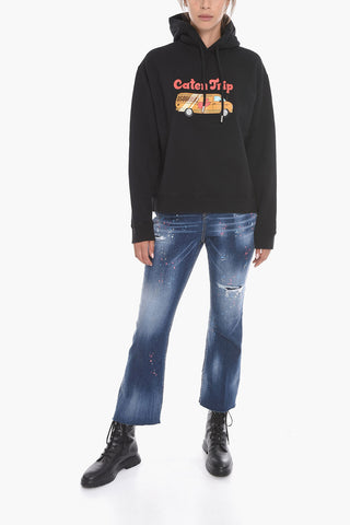 CATEN TRIP Hoodie Sweatshirt with Graphic Print