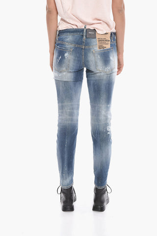 Jeans JENNIFER Distressed con Effetto Stone Wash 16cm