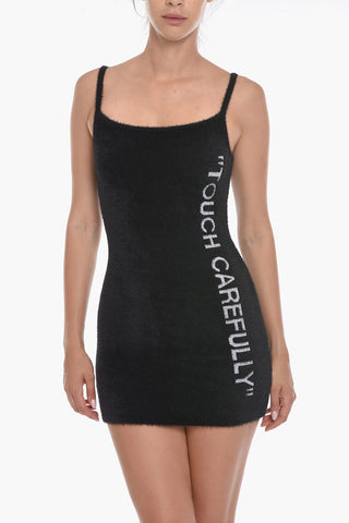 SEASONAL Wool-blend TOUCH CAREFULLY  Dress with Straps