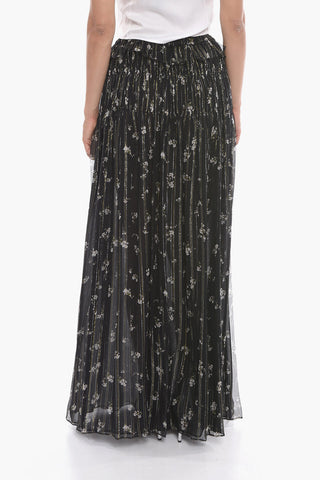 Lurex Silk Chiffon Gipsy Skirt