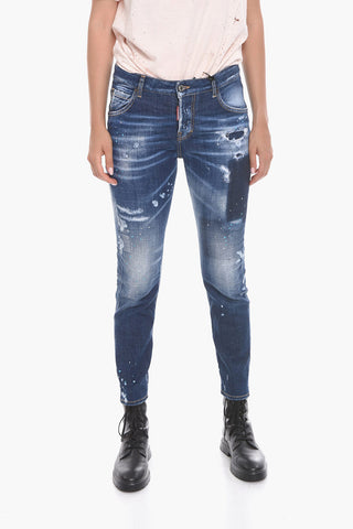 TWINPHONY Jeans COOL GIRL FIT mit Spritz-Effekt 14 cm