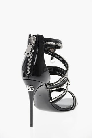 Sandali in Vernice KEIRA con Design Zip 11cm