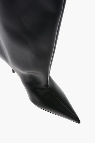 Wide Leg WADERS Leather Booties 6cm