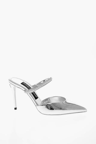 Mules in Vernice CARDINALE con Cristalli 9cm