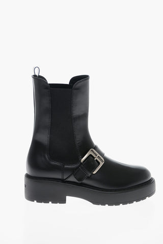 Brushed Leather ROIS Chelsea Booties
