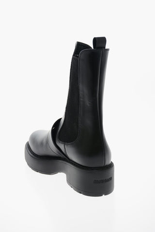 Brushed Leather ROIS Chelsea Booties