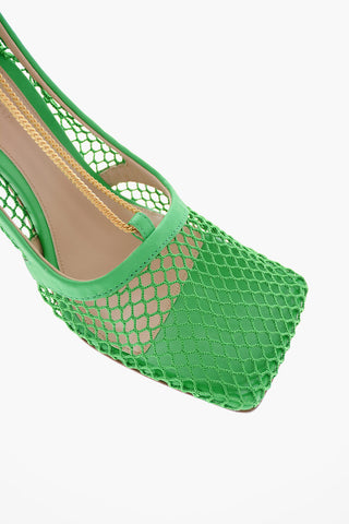 Mesh PARAKEET Pumps with Ankle Chain 9cm