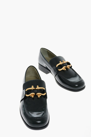 Vinyl Effect Brushed Leather MADAME Loafers