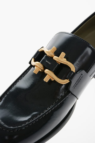 Vinyl Effect Brushed Leather MADAME Loafers