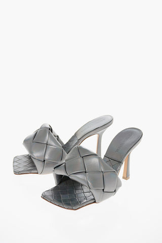Woven Lamè Leather LIDO Mules 10cm