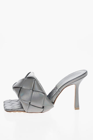 Woven Lamè Leather LIDO Mules 10cm
