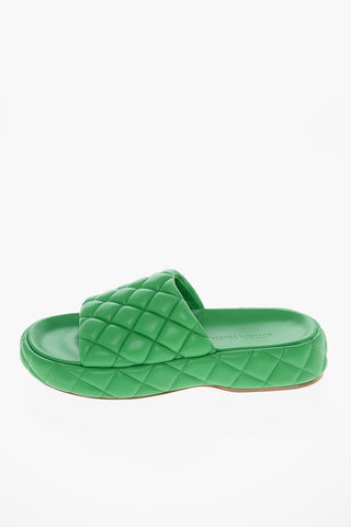 Slippers Trapuntate in Pelle