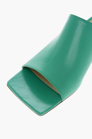 Open Toe STRETCH Leather Mules 4cm
