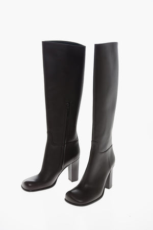 Squared Toe STORM Leather Boots 10cm