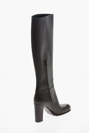 Squared Toe STORM Leather Boots 10cm