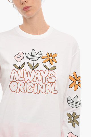 Crewneck Printed Long Sleeved T-shirt