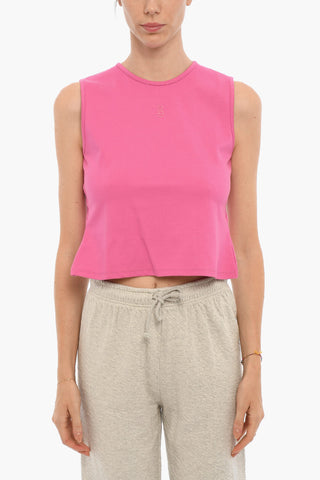 Open-Back Crew-neck MAGNEAGZ Crop Top