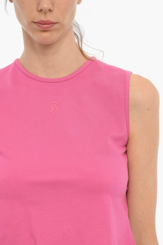 Open-Back Crew-neck MAGNEAGZ Crop Top