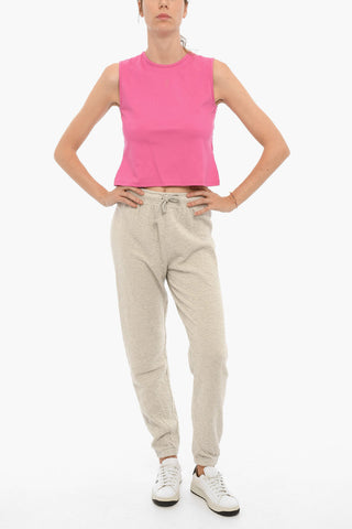 Open-Back Crew-neck MAGNEAGZ Crop Top