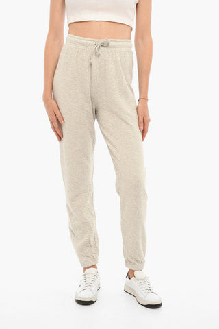 High-Waisted Cotton Joggers