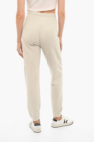 High-Waisted Cotton Joggers