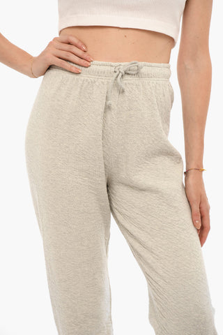 High-Waisted Cotton Joggers