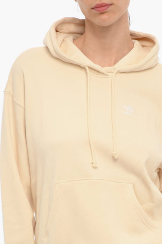Felpa Hoodie in Cotone Garzato Stampata sul Dietro