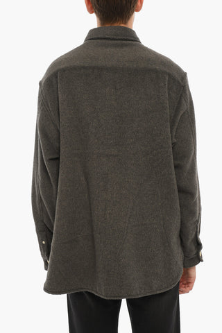 Solid Color DILLINGHAM Overshirt with Double Breast Pockets
