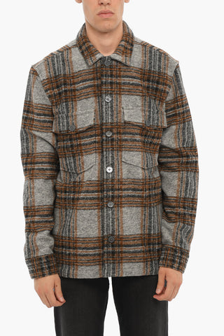 District checkd SKOMO Overshirt with Double Breast Pockets