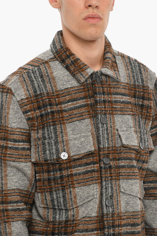 District checkd SKOMO Overshirt with Double Breast Pockets