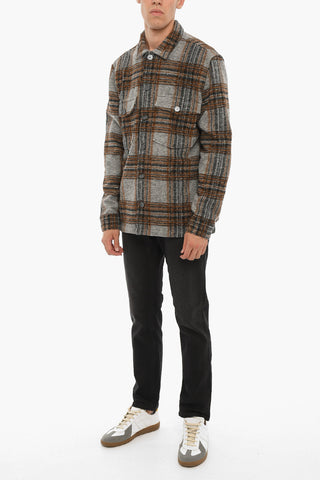 District checkd SKOMO Overshirt with Double Breast Pockets