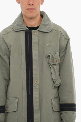 Parka Imbottito DXD con Colletto a Costine