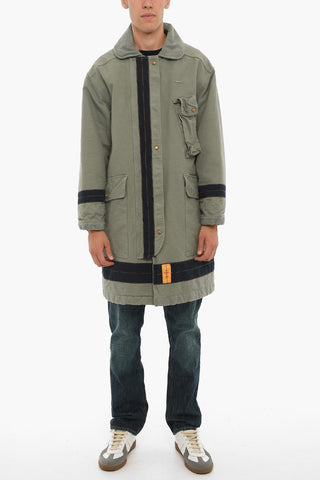 Parka Imbottito DXD con Colletto a Costine
