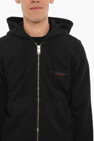 RED TAG Felpa S-GINN in Cotone Garzato con Chiusura Zip