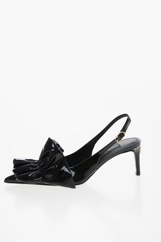 Stiletto Heel LOLLO Patent Leather Slingbacks 7cm