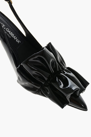 Stiletto Heel LOLLO Patent Leather Slingbacks 7cm