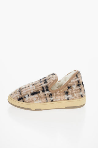 Wool Tweed COSY Slip On Sneakers
