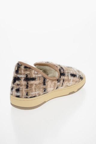 Wool Tweed COSY Slip On Sneakers