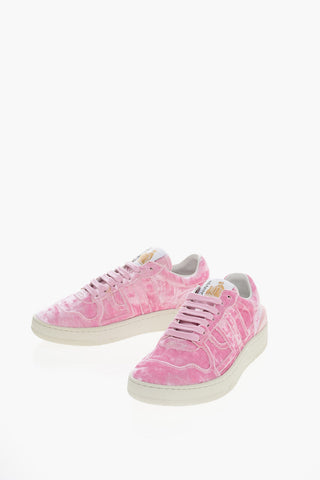 Lace-up CLAY Velour Sneakers