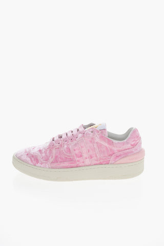 Lace-up CLAY Velour Sneakers